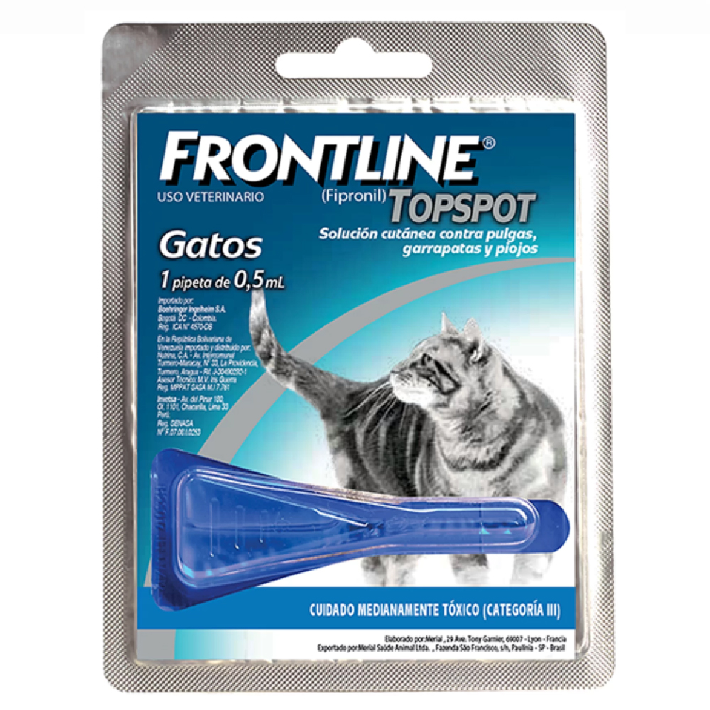 FRONTLINE GATO 1 PIPETA X 0.5ML