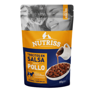 NUTRISS GATOS ADULT SALSA POLLO X 85GR