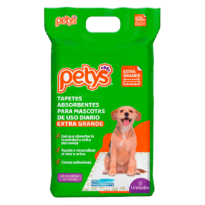 TAPETES PETYS EXTRA GRANDE 12 UNIDADES
