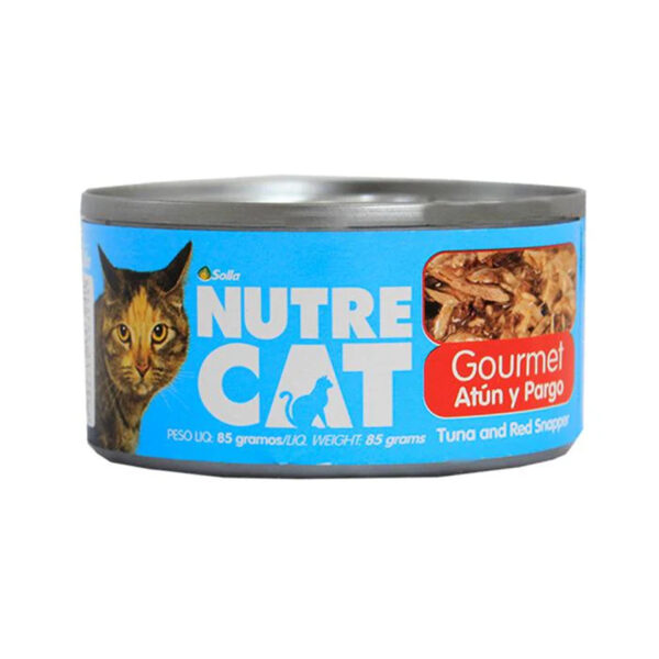 NUTRECAT GOURMET ATUN Y PARGO x 85 GR (PC 24)